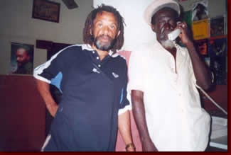 The producers Bertram Brown and Allan Hoyte at Freedom Sounds (Greenwich Farm)