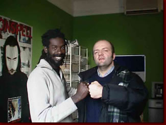 Pier Tosi with Buju Banton (January 2003)